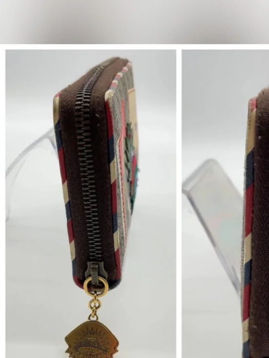 Gucci GG Supreme Courier UFO Tiger Sherry Line PVC Long Wallet/DB - Picture 12 of 14